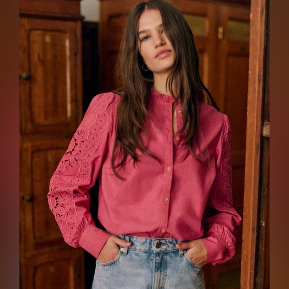 ❗️Sold❗️NWT - Sezane Zoelie shirt size EU 36 or US 4 - Picture 3 of 8